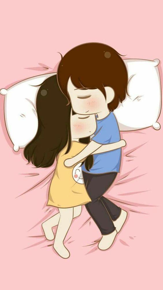 Hình ảnh ôm nhau ngủ dễ thương